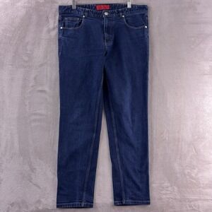 Carolina Herrera CH High Comfort Jeans Mens 36x27 Blue Straight Leg Denim